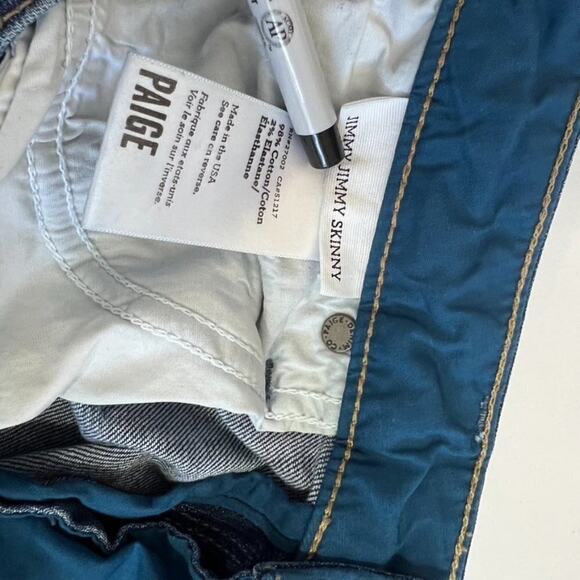Paige Jimmy Jimmy Skinny Jeans Sz 26 - Picture 10 of 12
